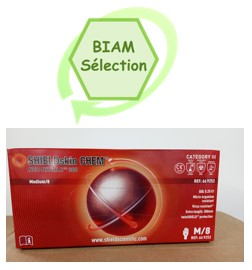 Gant "toxiques +" SHIELDskin CHEM NITRILE 300 mm M/8 bicouche nitrile/néoprène (1x40) 669253
